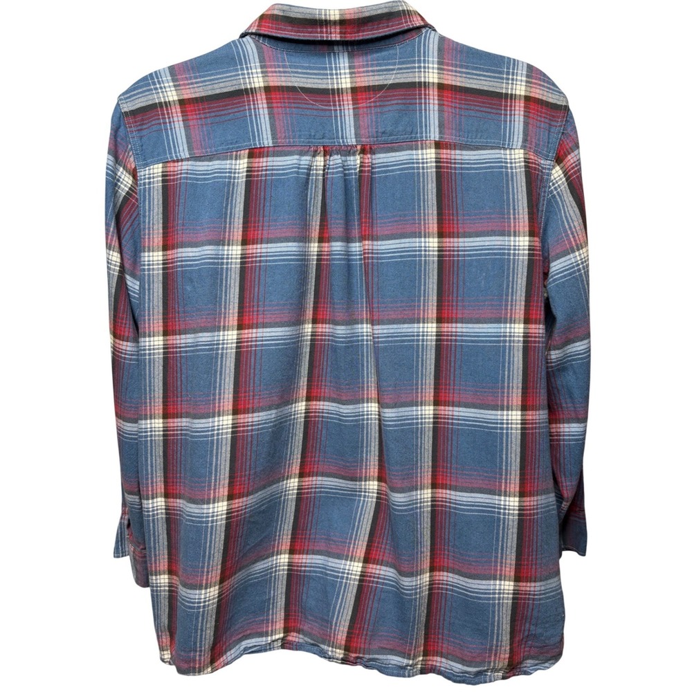 LAUREN JEANS CO RALPH LAUREN Blue Plaid Flannel Button Down Shirt 3X Country - Picture 2 of 10
